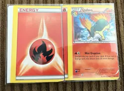 CGC ERROR Lot MISCUT Quilava/energy XY Breakthrough Pokemon 2015 - Image 2
