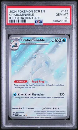 Crabominable 149/142 Pokemon Stellar Crown PSA 10 GEM MINT Illustration Rare EN - Image 3