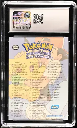CGC 10 Topps Pokemon Movie Edition Checklist Foil Pikachu Blue Logo 1999 - Image 2