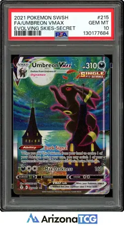 Pokemon 2021 Umbreon VMAX 215/203 Alt Art Evolving Skies GEM MINT PSA 10 - Image 1