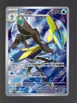 2025 POKEMON TCG MEGA EVOLUTION 142/132 INTELEON ILLUSTRATION RARE FULL ART HOLO - Image 1