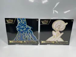 Pokemon Center Mega Evolution Gardevoir & Lucario ETB Elite Trainer Box Set Of 2 - Image 1