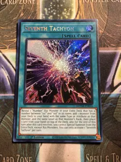 *** SEVENTH TACHYON *** 1ST EDITION SECRET RARE MINT/NM MZMT-EN016 YUGIOH! - Image 1