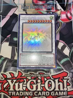 Crystal Clear Wing Synchro Dragon Ghost Rare 1st Edition LED8-EN005 Yugioh - Image 1