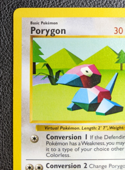 Pokemon Porygon Shadowless Base Set 39/102 Uncommon card - Pack fresh - Image 2