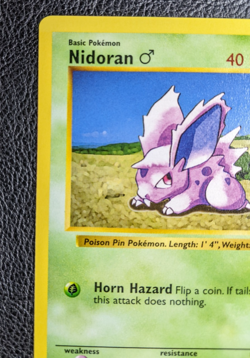 Pokemon Nidoran Shadowless Base Set 55/102 card 1999 - Pack fresh - Image 2