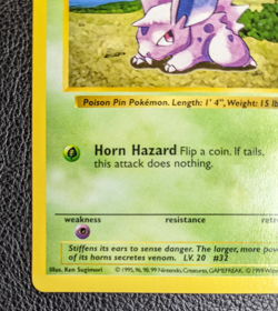 Pokemon Nidoran Shadowless Base Set 55/102 card 1999 - Pack fresh - Image 5