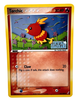 Torchic 65/100 Reverse Holo Stamped Pokemon Card Crystal Guardians 2006 LP/MP - Image 1