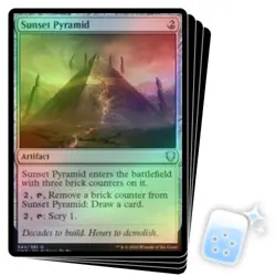 FOIL SUNSET PYRAMID X4 Commander Legends Magic MTG MINT CARD - Image 1