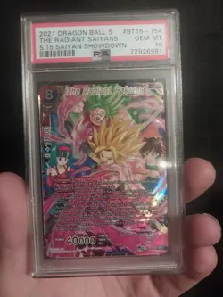 PSA 10 / The Radiant Saiyans Secret Rare Dragon Ball Super Card Game Master's - Image 1