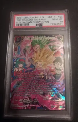 PSA 10 / The Radiant Saiyans Secret Rare Dragon Ball Super Card Game Master's - Image 2