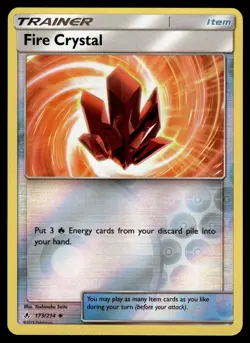 Fire Crystal 173/214 Reverse Holo Unbroken Bonds Pokemon Card - Image 1