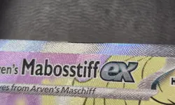 Pokemon TCG Arven's Mabosstiff ex 218/182 Destined Rivals Ultra Rare Card - LP - Image 3