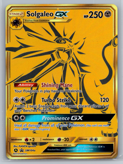 Solgaleo GX SM104a NM Full Art Promo Rare Full Art Pokemon Card - Image 1