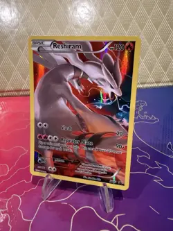 Reshiram XY74 Full Art Holo Promo Black Star Pokemon TCG Card - Image 1