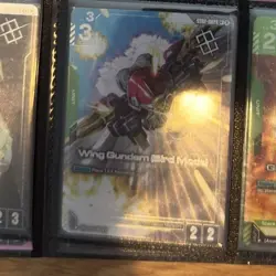 Wing Gundam (Bird Mode) Alternate Art Winner Foil ST02-002 C+ NM - TCG Card Game - Image 1