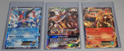 Pokemon Cards 3 Jumbo Oversized Lot Charizard Ash Greninja Solgaleo Foil Holo - Image 1