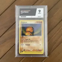 Trapinch 82/100 EX Sandstorm 2003 Pokemon Card - Ace Graded Mint 9 - Image 1