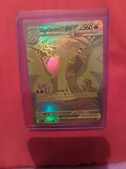 Mega Charizard X EX Phantasmal Flames 130/94 Mega Ultra Rare Gold Card - Image 3