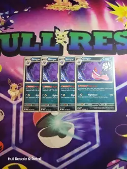 Gengar 057/091 x4 4x Pokemon Cards Paldean Fates Playset Near Mint NM - Image 1