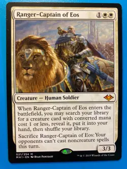 MTG 1x Ranger-Captain of Eos # 21 Modern Horizons Magic the Gathering Card x1 NM - Image 1