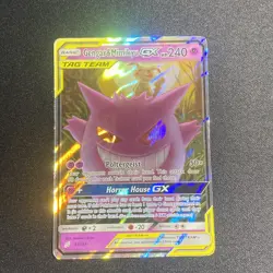 Gengar & Mimikyu GX 53/181 Team Up Holo Pokemon Card TCG - Image 1