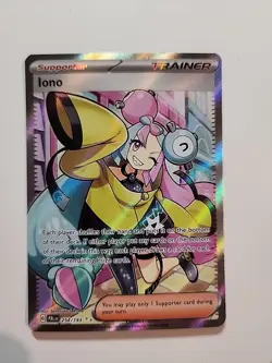 Pokemon TCG Iono Scarlet & Violet Paldea Evolved Holo Ultra Rare Card 254/193 - Image 1