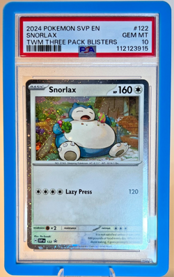 PSA 10 Snorlax Holo 2024 Pokemon Twilight Masquerade SVP 122 Promo Card - Image 1