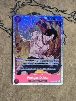 One Piece Card Game Portgas.D.Ace OP02-013 Super Rare NM English - Image 1