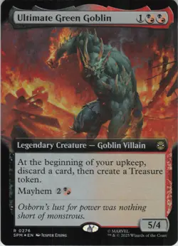 Ultimate Green Goblin (Extended Art) R Marvel's Spider-Man 276 NM Foil MTG - Image 1