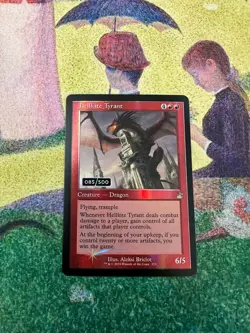 Hellkite Tyrant (Retro Frame) (Serial Numbered) 85/500 Ravnica Remastered Foil - Image 1