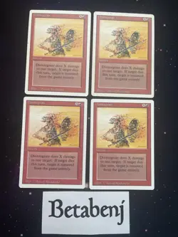4x MTG Disintegrate Revised Edition (Playset) - Image 1