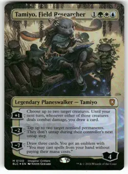 Tamiyo, Field Researcher (Borderless) 100 NM Foil MTG BLC Magic - Image 1