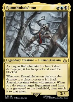 MTG Assassin's Creed *FOIL* R Ratonhnhake:ton #0062 - Image 1