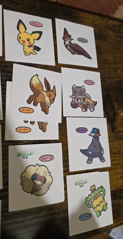 Pokemon Daiichi Pan Deco Bread Stickers Japanese Sticker Lot 39 Pikachu Eevee - Image 2