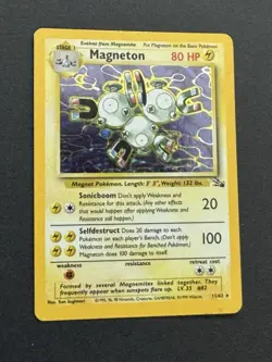 Magneton 11/62 Fossil Holo Unlimited Pokemon TCG LP/MP - Image 1