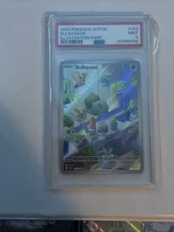 Pokemon Stellar Crown Bulbasaur 2024#143/142 PSA 9 - Image 1