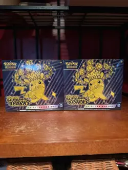 Pokemon Scarlet & Violet: Surging Sparks Elite Trainer Box ETB New Lot of 2 - Image 1