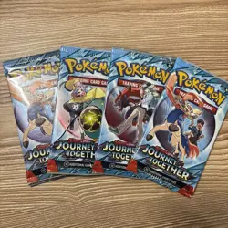 Pokemon Journey Together Booster Pack Lot Of 4 - Image 1