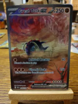 Great Tusk ex 246/198 Scarlet & Violet Base Set Holo Full Art Pokemon TCG - Image 1