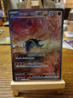Great Tusk ex 246/198 Scarlet & Violet Base Set Holo Full Art Pokemon TCG - Image 2