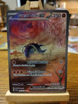 Great Tusk ex 246/198 Scarlet & Violet Base Set Holo Full Art Pokemon TCG - Image 3