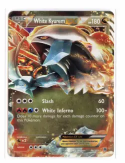 White Kyurem EX 96/135 Ultra Rare Holo Plasma Storm Pokemon TCG - Image 1