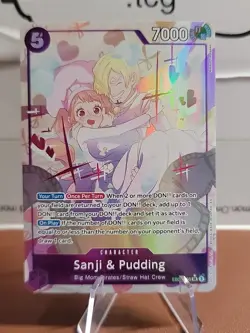 One Piece Card Game - Sanji & Pudding Alt Art Eb02-035 English SR* - Image 1