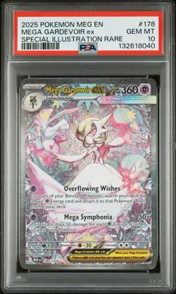 Pokemon 2025 Mega Evolutions Mega Gardevoir Ex 178 PSA 10 - Image 2