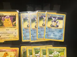 Shadowless Base Set Pokemon Lot Vintage Red Cheeks Pikachu, Charmander, 17 Cards - Image 4