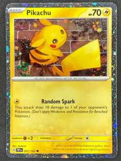 Pokemon Pikachu Cosmos Holo 051/162 TEF Temporal Forces NM - Image 1