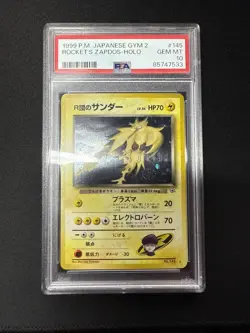 Pokemon Rocket's Zapdos #145 Japanese Gym 2 PSA 10 GEM MINT SWIRL - Image 1