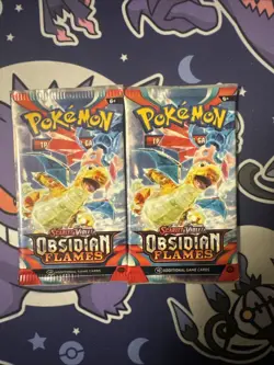 Pokemon TCG Obsidian Flames Booster 2 Packs Factory Sealed - Image 1
