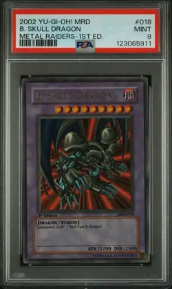 Yugioh PSA 9 B. Skull Dragon MRD-018 1st Edition Ultra Rare New Cert Clean - Image 3